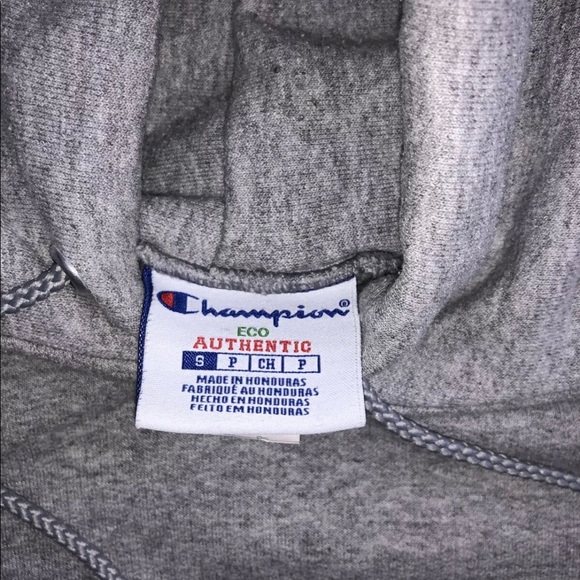 Vintage 90’s grey champion hoodie men’s size S - Picture 4 of 4